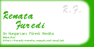 renata furedi business card